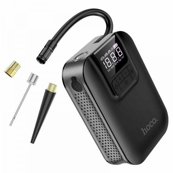 Hoco S53 Mini Τρόμπα Δαπέδου με Μανόμετρο